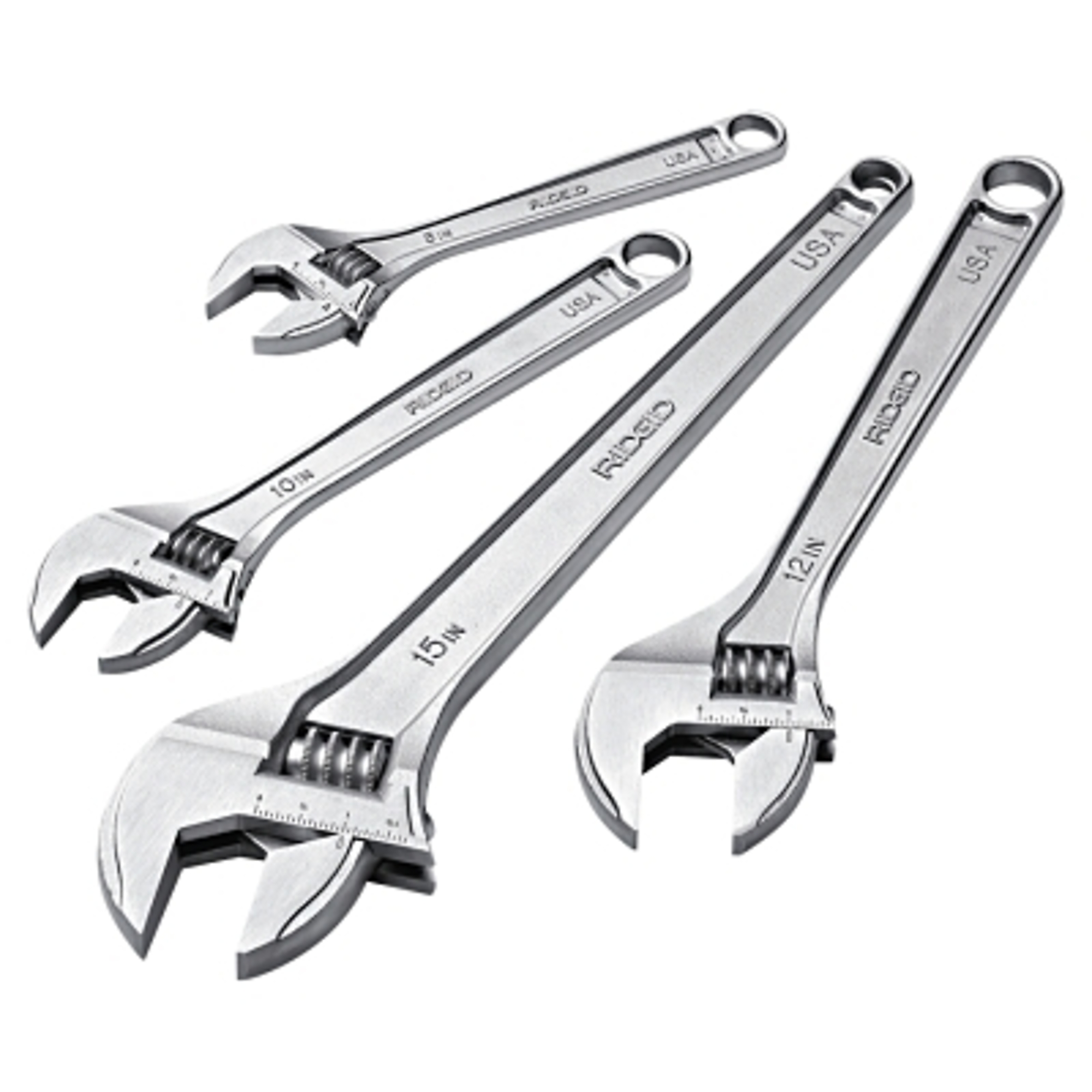 Ridgid Adjustable Wrench — 18in. Length, 7/8in. Opening, Cobalt Plated, Model# 632-86927